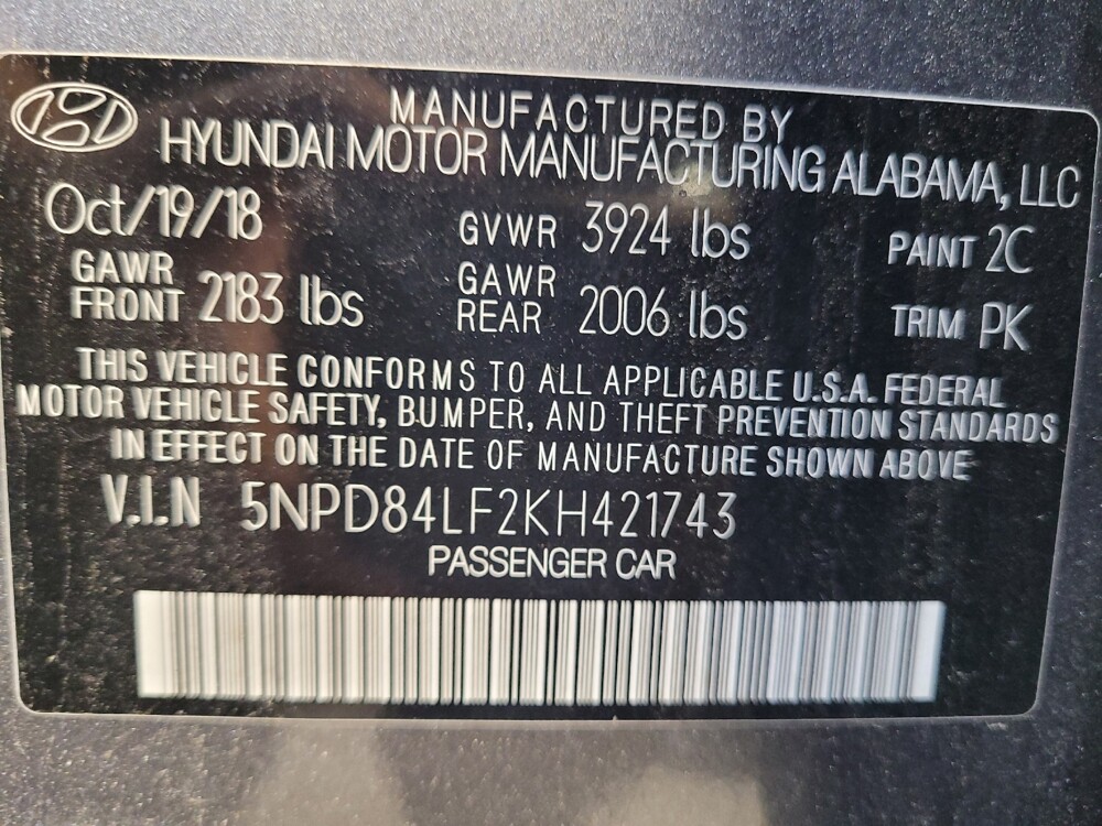 2019 Hyundai Elantra in Tallahassee, FL 32304 - 18143465 33