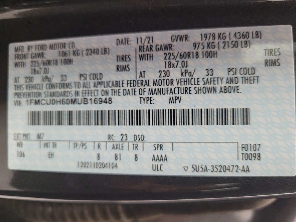 2021 Ford Escape in Huntsville, AL 35816 - 18143502 33