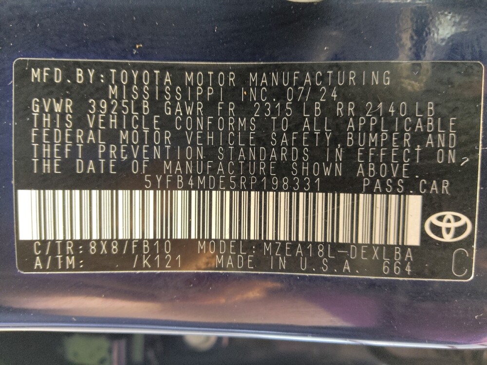 2024 Toyota Corolla in Houston, TX 77074 - 18143520 33