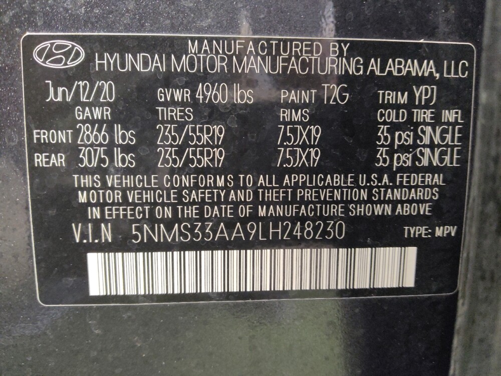 2020 Hyundai Santa Fe in Houston, TX 77074 - 18143524 33