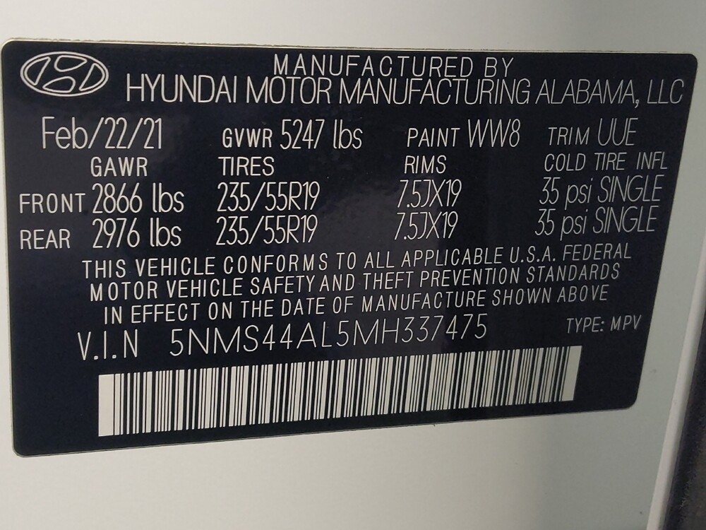 2021 Hyundai Santa Fe in Houston, TX 77074 - 18143525 33