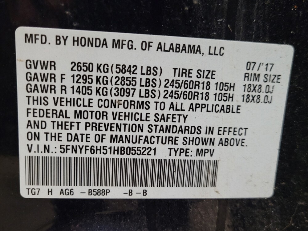 2017 Honda Pilot in Laurel, MD 20724 - 18143541 33
