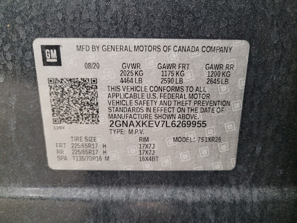 2020 Chevrolet Equinox in Tampa, FL 33619 - 18143591 33