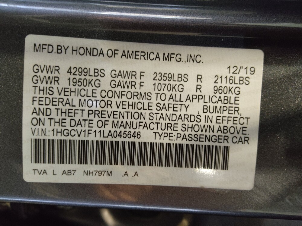2020 Honda Accord in Charlotte, NC 28213 - 18143620 33
