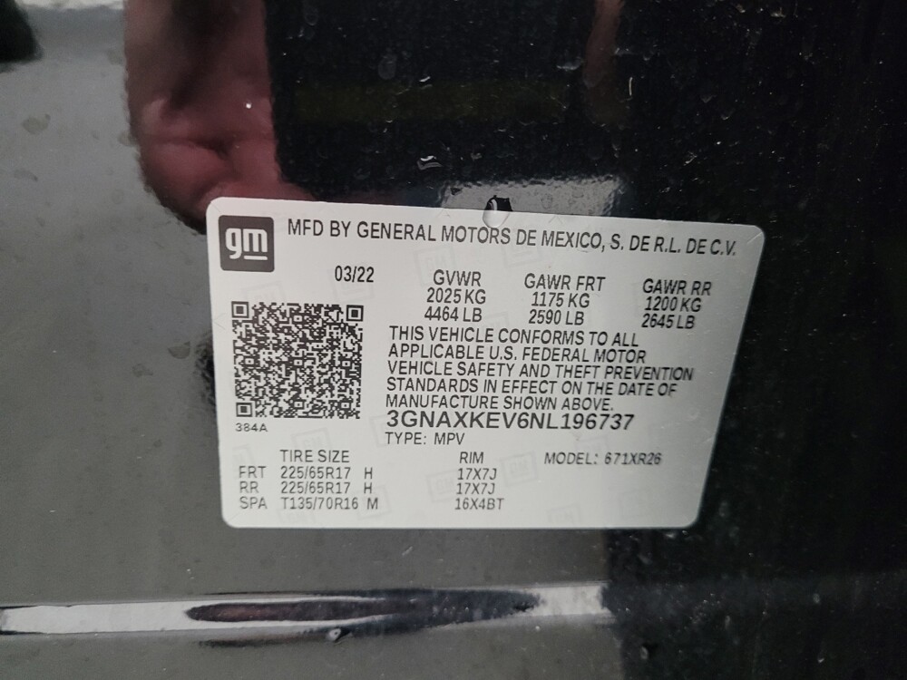 2022 Chevrolet Equinox in Eastpointe, MI 48021 - 18143624 33
