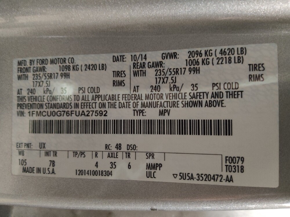 2015 Ford Escape in Savannah, GA 31419 - 18143646 33