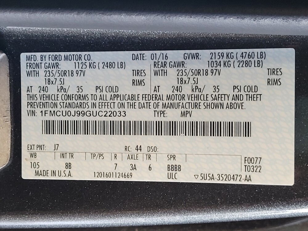 2016 Ford Escape in Orlando, FL 32808 - 18143664 33
