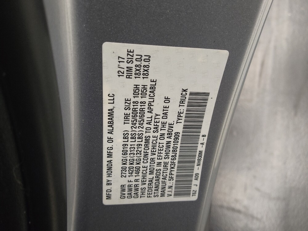 2018 Honda Ridgeline in St. Louis, MO 63136 - 18143733 33