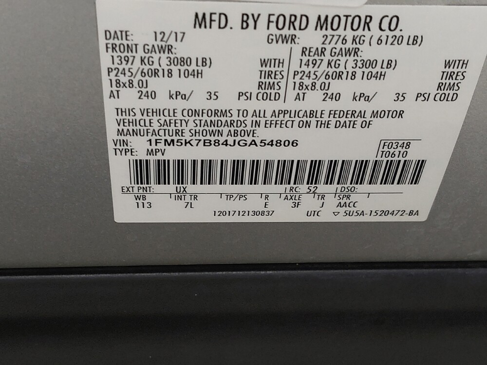 2018 Ford Explorer in St. Louis, MO 63136 - 18143735 33