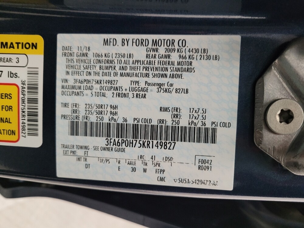 2019 Ford Fusion in Torrance, CA 90504 - 18143749 33
