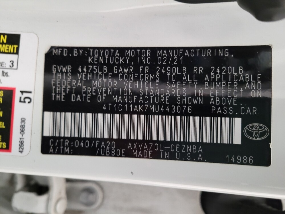2021 Toyota Camry in Downey, CA 90241 - 18143773 33
