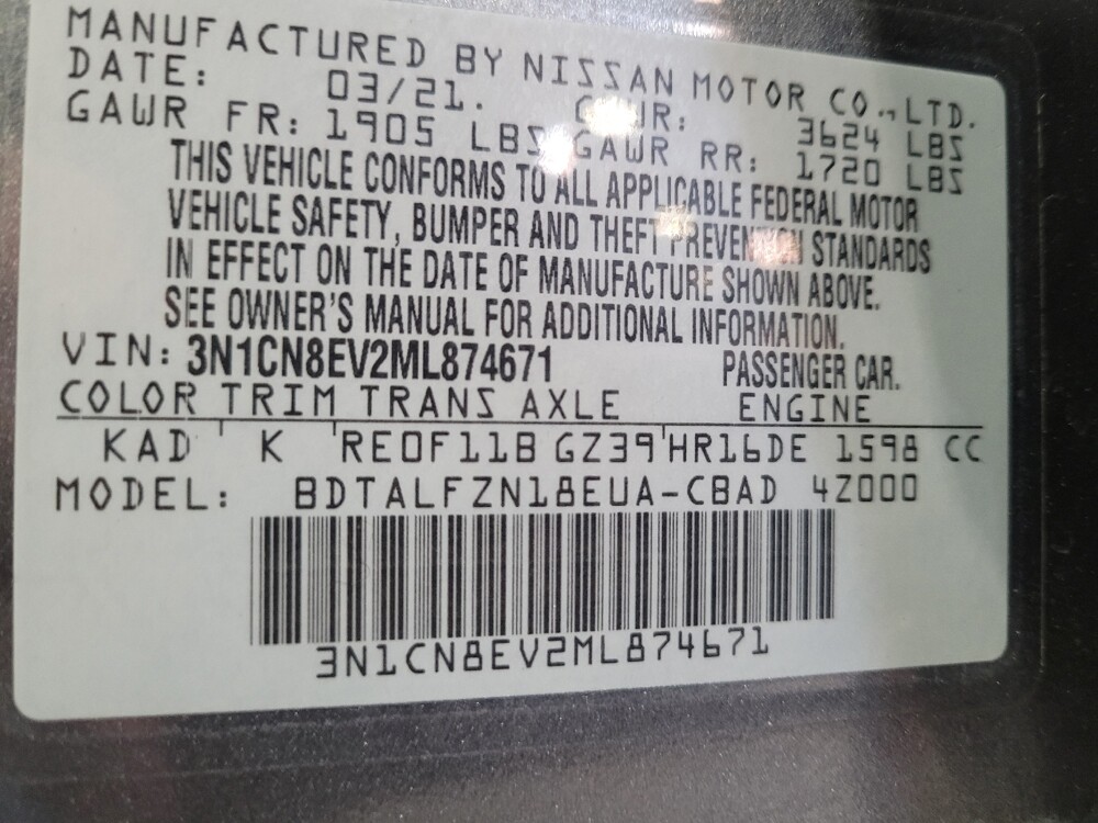 2021 Nissan Versa in Montclair, CA 91763 - 18143834 33
