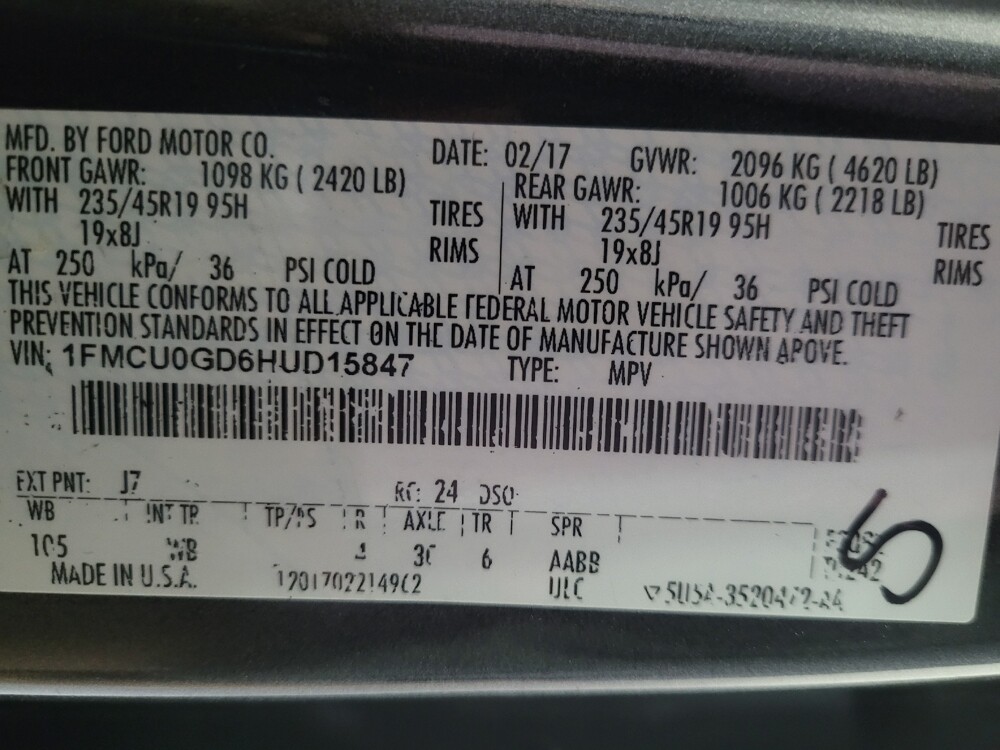 2017 Ford Escape in Athens, GA 30606 - 18143842 33