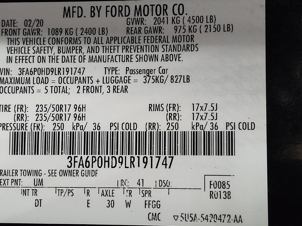 2020 Ford Fusion in Fort Worth, TX 76116 - 18143871 33
