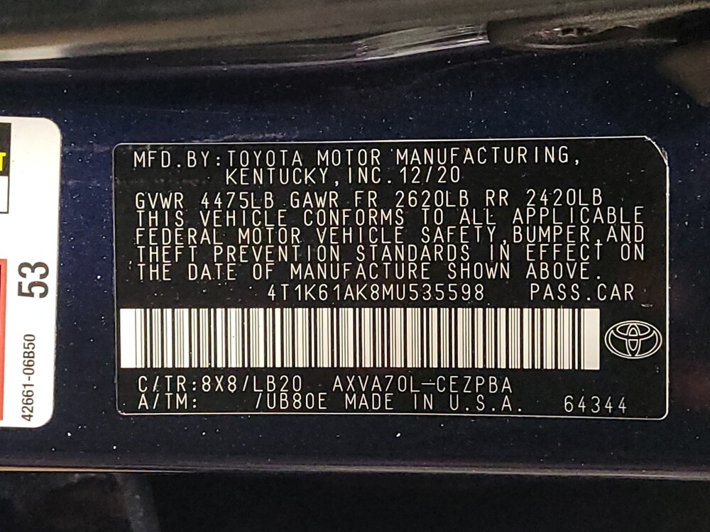 2021 Toyota Camry in Mobile, AL 36606 - 18143908 33