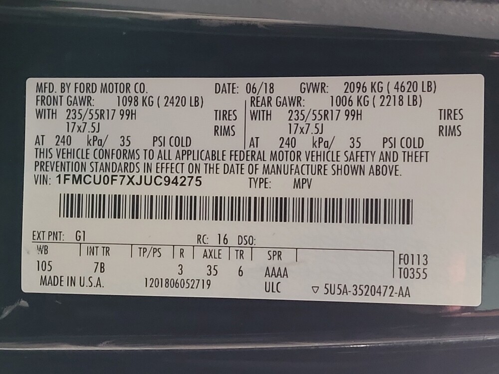 2018 Ford Escape in Kissimmee, FL 34744 - 18143914 33
