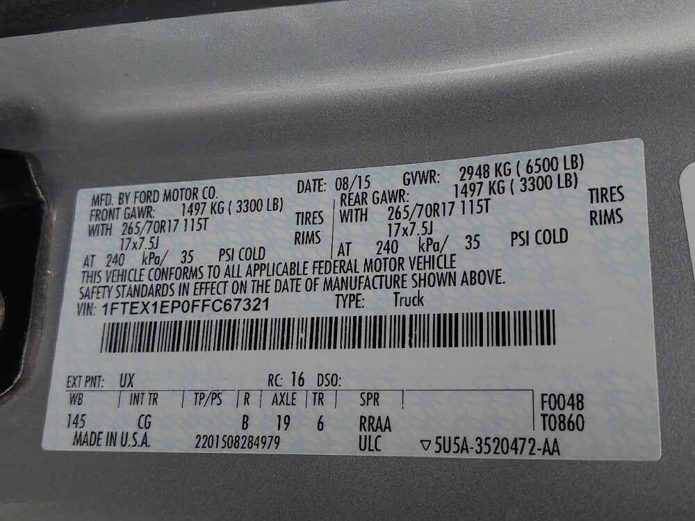 2015 Ford F150 in Salem, VA 24153 - 18143944 33