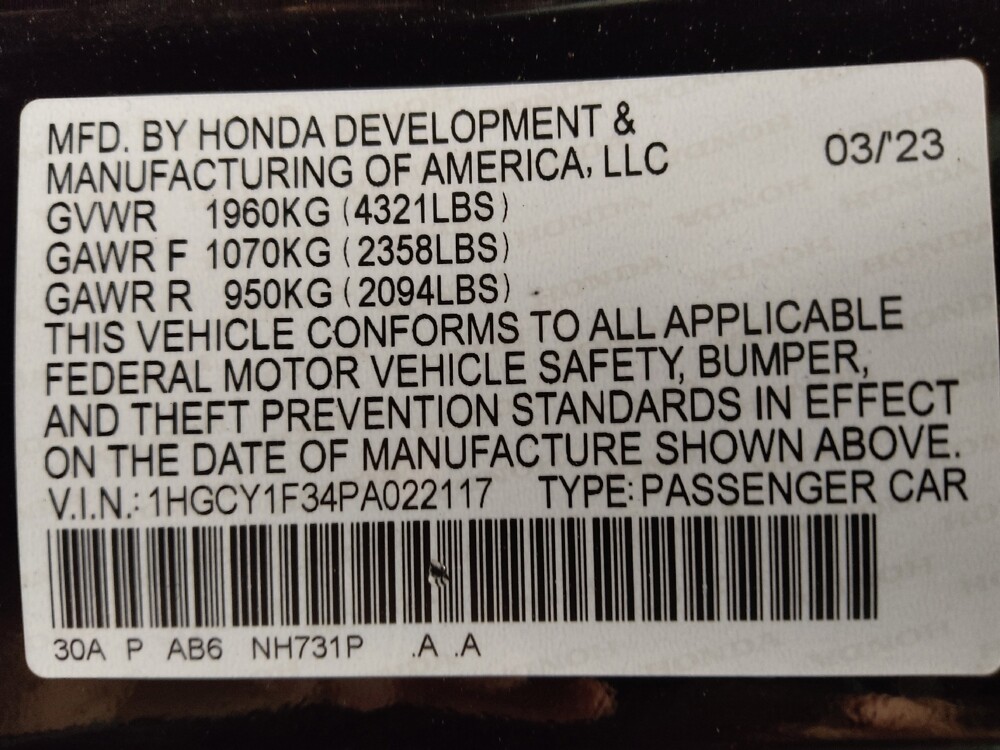 2023 Honda Accord in Denver, CO 80012 - 18143946 33