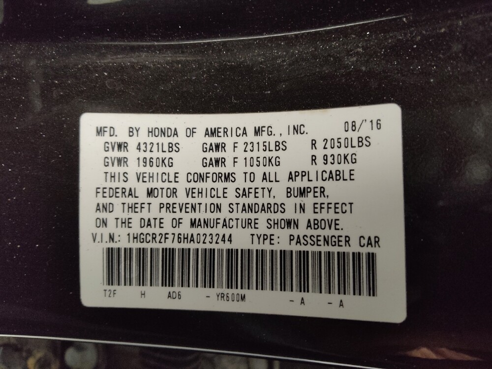 2017 Honda Accord in Denver, CO 80012 - 18143947 33