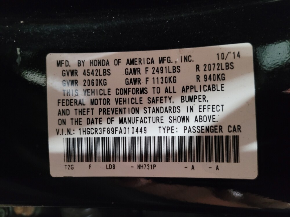 2015 Honda Accord in Chesapeake, VA 23320 - 18144128 33