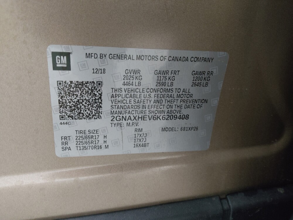 2019 Chevrolet Equinox in Grand Rapids, MI 49508 - 18144164 33