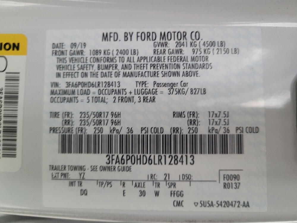 2020 Ford Fusion in Augusta, GA 30907 - 18144173 33