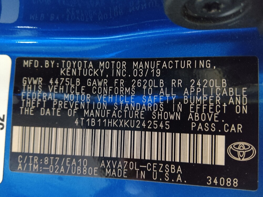 2019 Toyota Camry in Stone Mountain, GA 30083 - 18144219 33