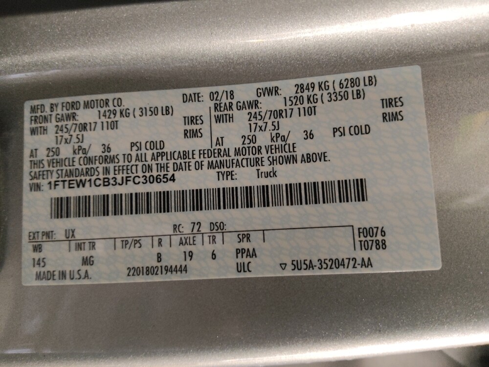 2018 Ford F150 in Augusta, GA 30907 - 18144243 27