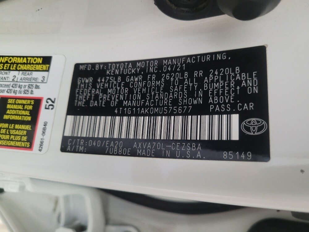 2021 Toyota Camry in Stone Mountain, GA 30083 - 18144257 33
