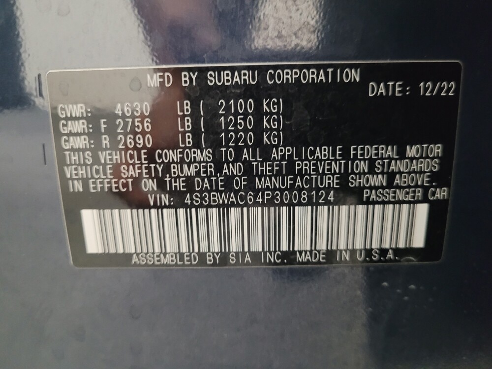 2023 Subaru Legacy in Riverside, CA 92504 - 18144348 33