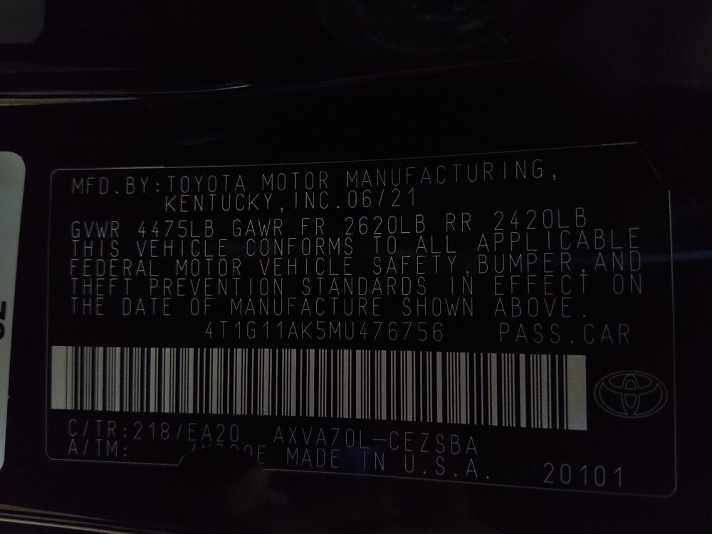 2021 Toyota Camry in Jackson, MS 39211 - 18144371 33