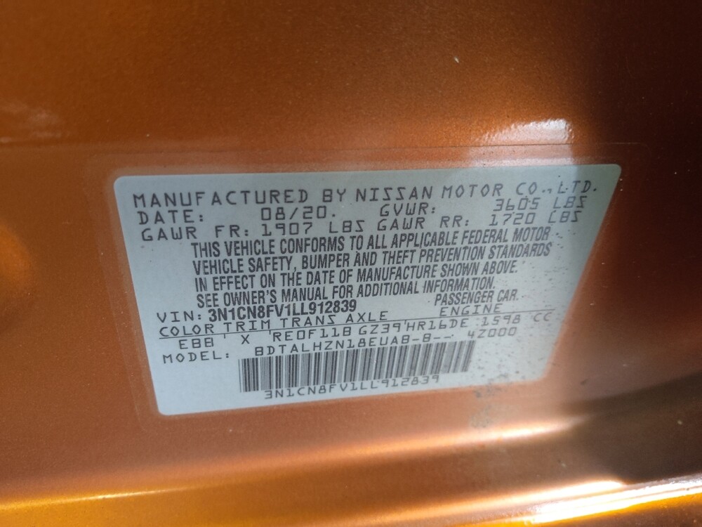 2020 Nissan Versa in Pelham, AL 35124 - 18144387 33