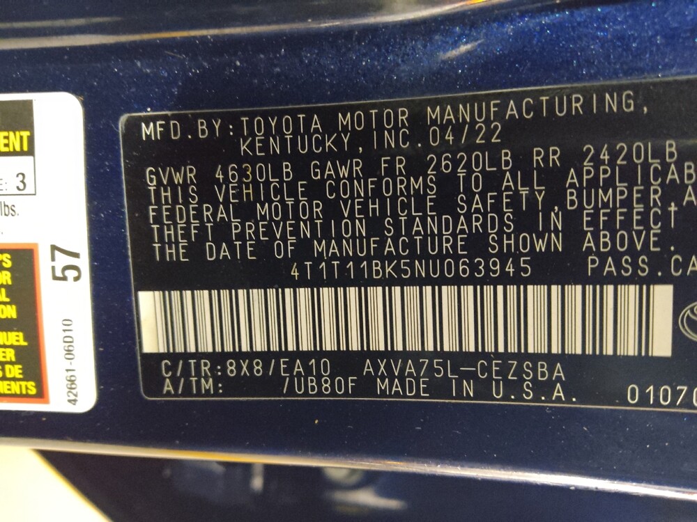 2022 Toyota Camry in Birmingham, AL 35215 - 18144405 33