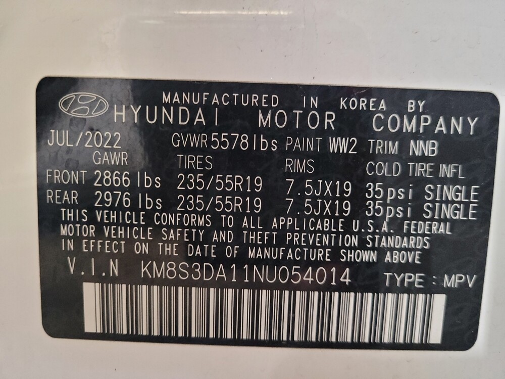 2022 Hyundai Santa Fe in Ocala, FL 34471 - 18144457 33