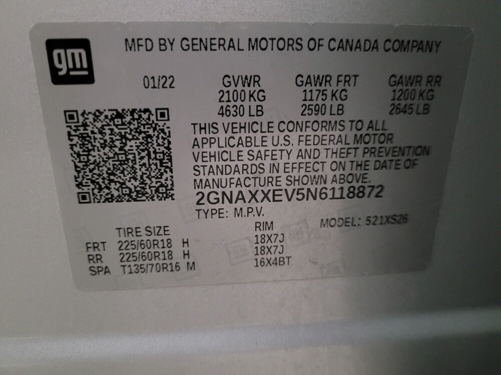 2022 Chevrolet Equinox in New Castle, DE 19720 - 18144555 33