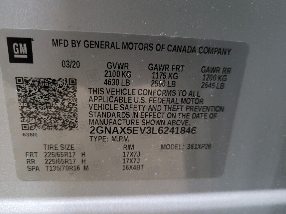 2020 Chevrolet Equinox in New Castle, DE 19720 - 18144557 33