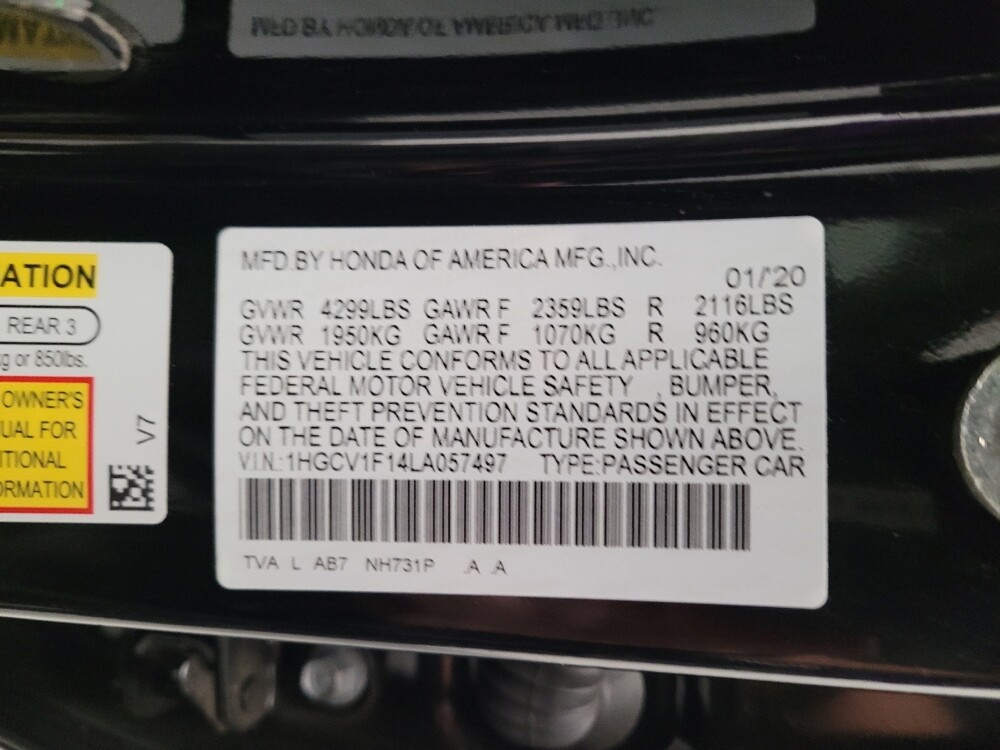 2020 Honda Accord in Riverside, CA 92504 - 18144639 33
