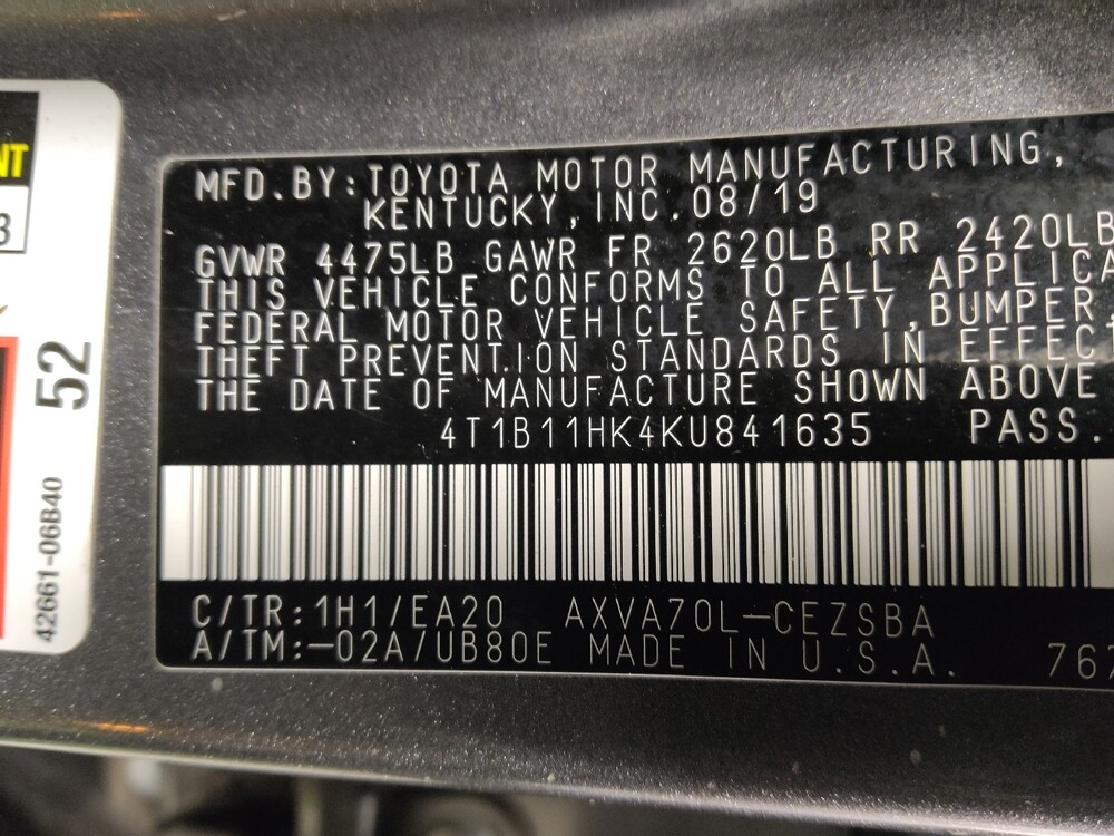 2019 Toyota Camry in Birmingham, AL 35215 - 18144654 33
