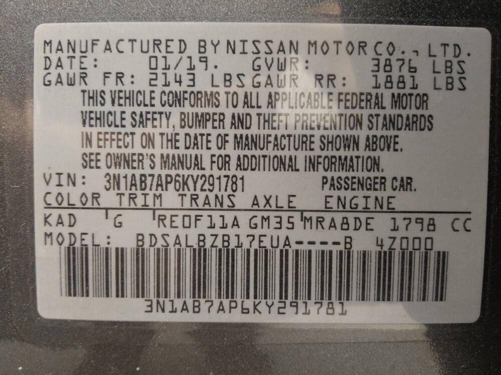 2019 Nissan Sentra in Lakewood, CO 80215 - 18144661 33