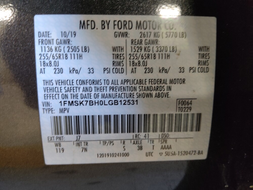 2020 Ford Explorer in Union City, GA 30291 - 18144669 33