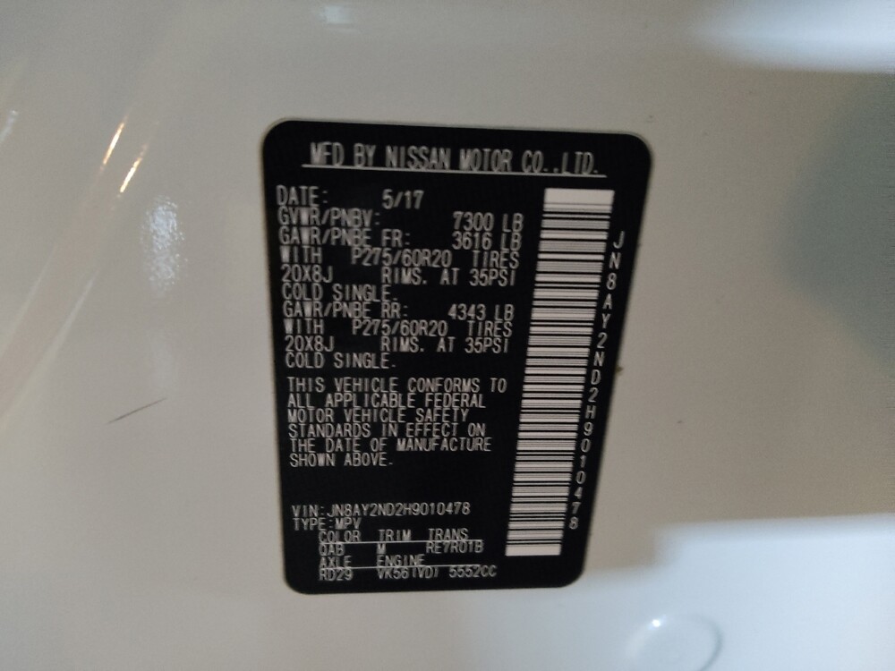 2017 Nissan Armada in Conyers, GA 30094 - 18144686 33