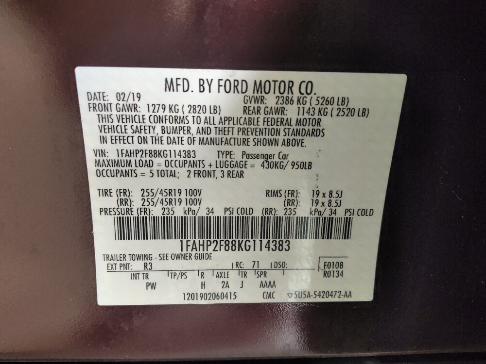 2019 Ford Taurus in Chattanooga, TN 37421 - 18144708 33