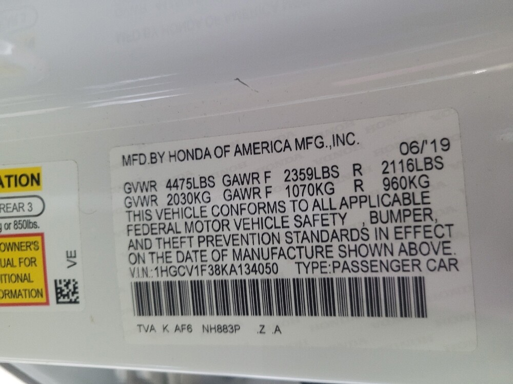 2019 Honda Accord in Pelham, AL 35124 - 18144710 33
