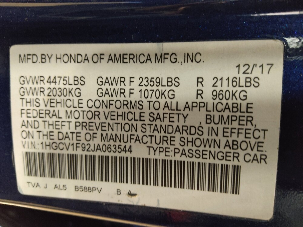 2018 Honda Accord in Oklahoma City, OK 73139 - 18144714 33