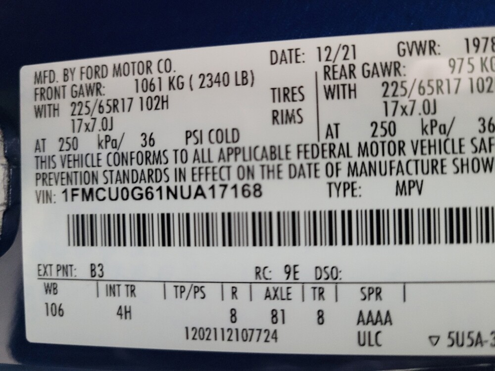 2022 Ford Escape in Las Vegas, NV 89102 - 18144770 33