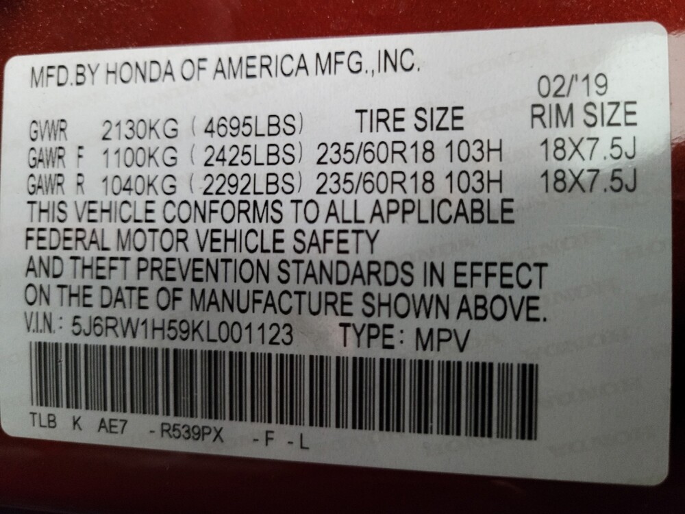 2019 Honda CR-V in Las Vegas, NV 89102 - 18144774 33