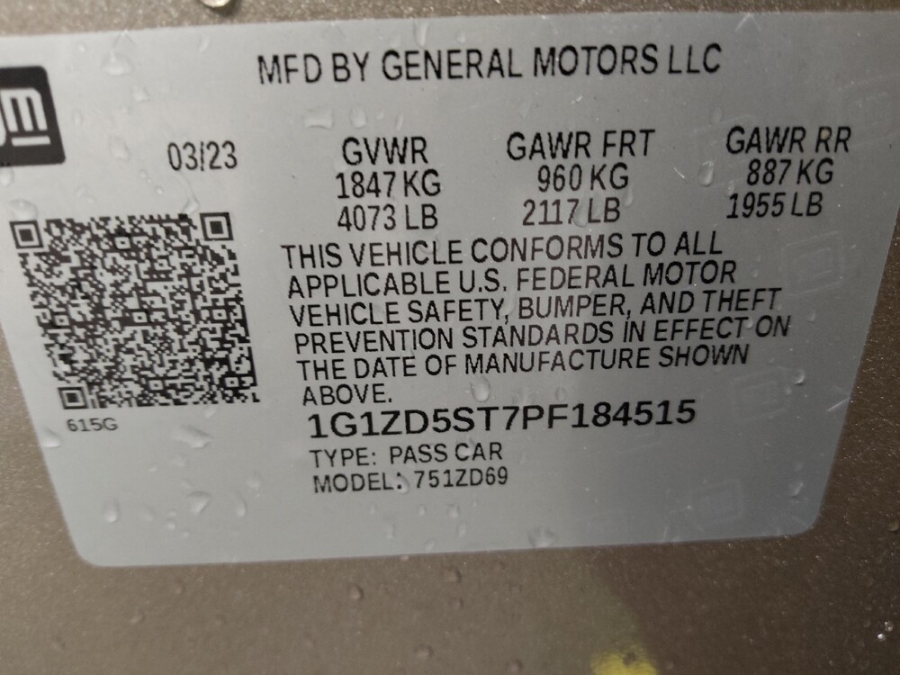 2023 Chevrolet Malibu in Pelham, AL 35124 - 18144837 33