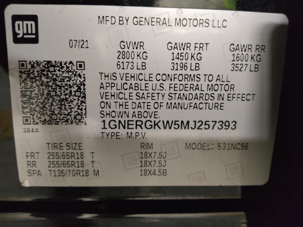 2021 Chevrolet Traverse in Union City, GA 30291 - 18144839 33