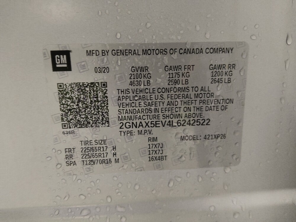 2020 Chevrolet Equinox in Birmingham, AL 35215 - 18144840 33