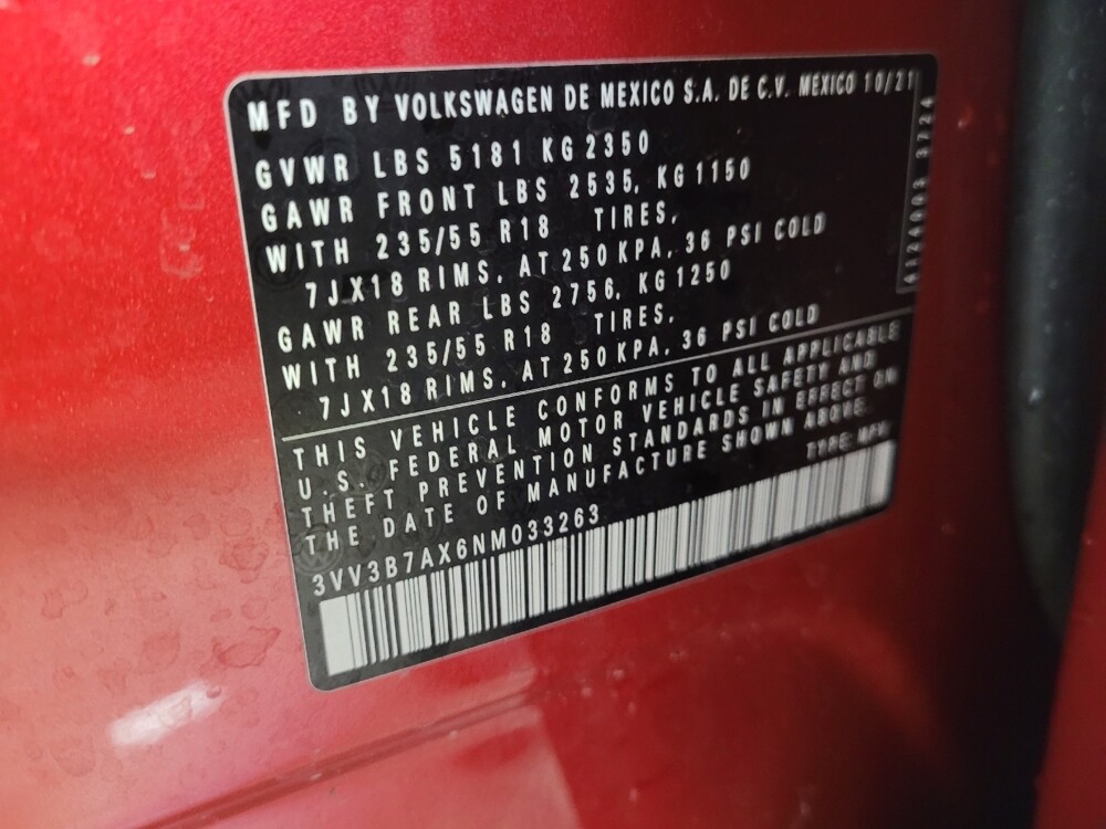 2022 Volkswagen Tiguan in El Cajon, CA 92020 - 18144938 33